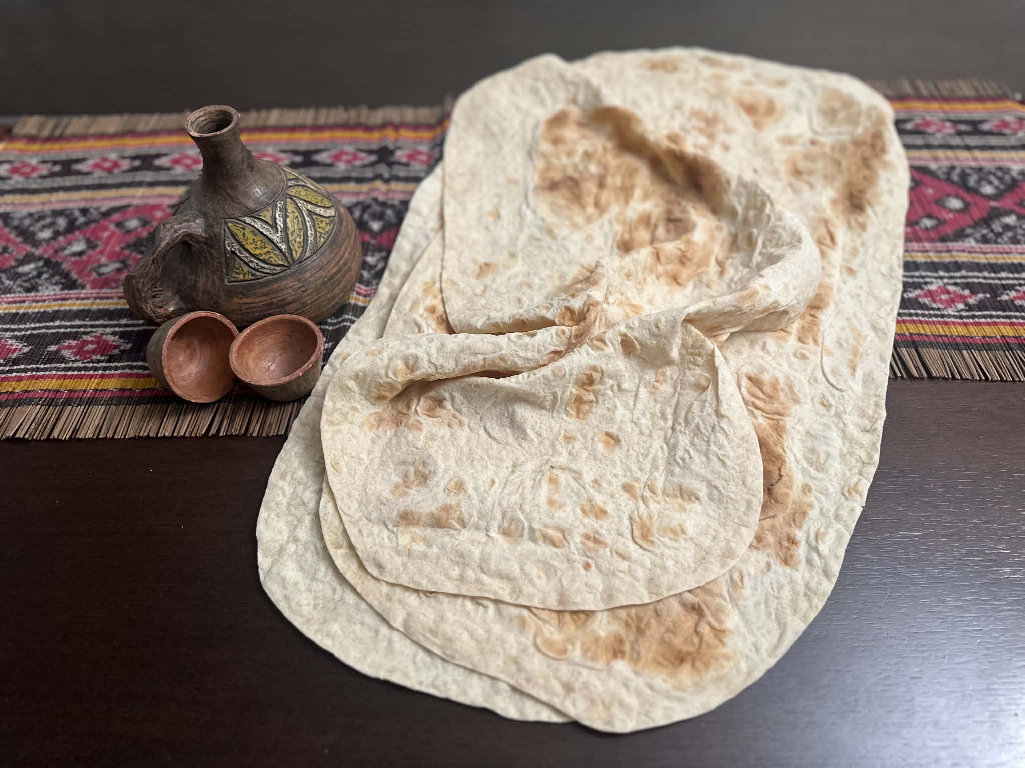 Classic Lavash — 1 lb package — contains 3 pieces loaf of fresh-baked lavash bread