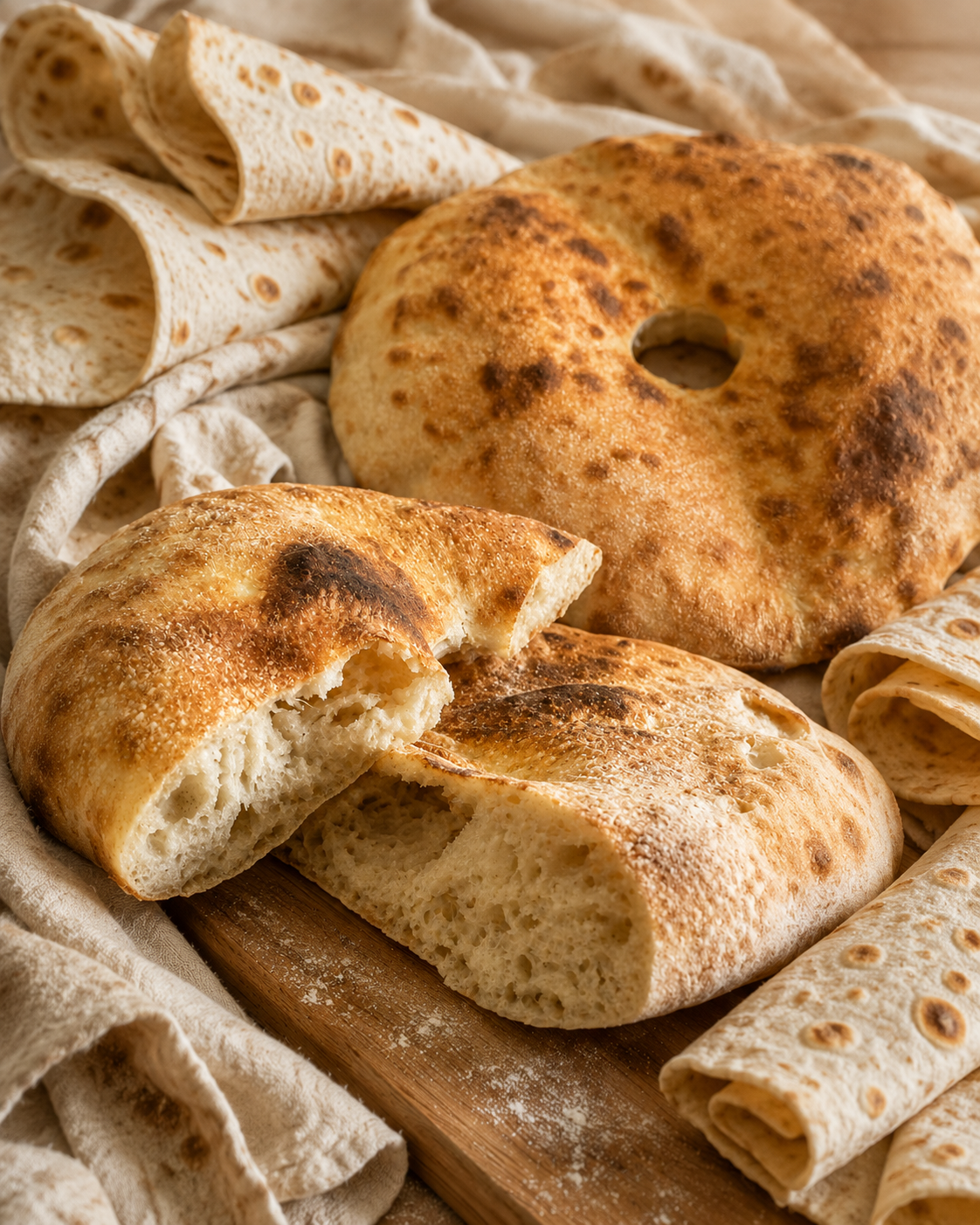 Homestyle Artisan Bread — 1 lb loaf of fresh-baked lavash bread